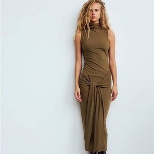 Zara Midi Dress with Tied Knot